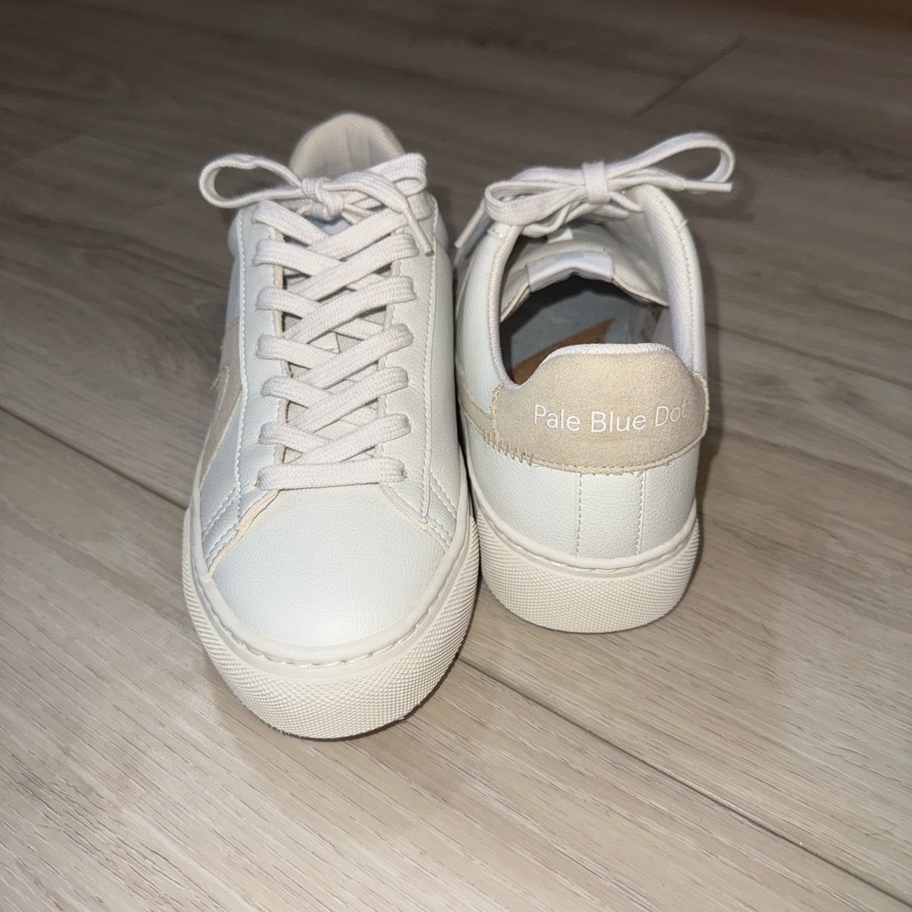 KOIO Cream Vegan Leather Sneakers - Picture 5 of 5